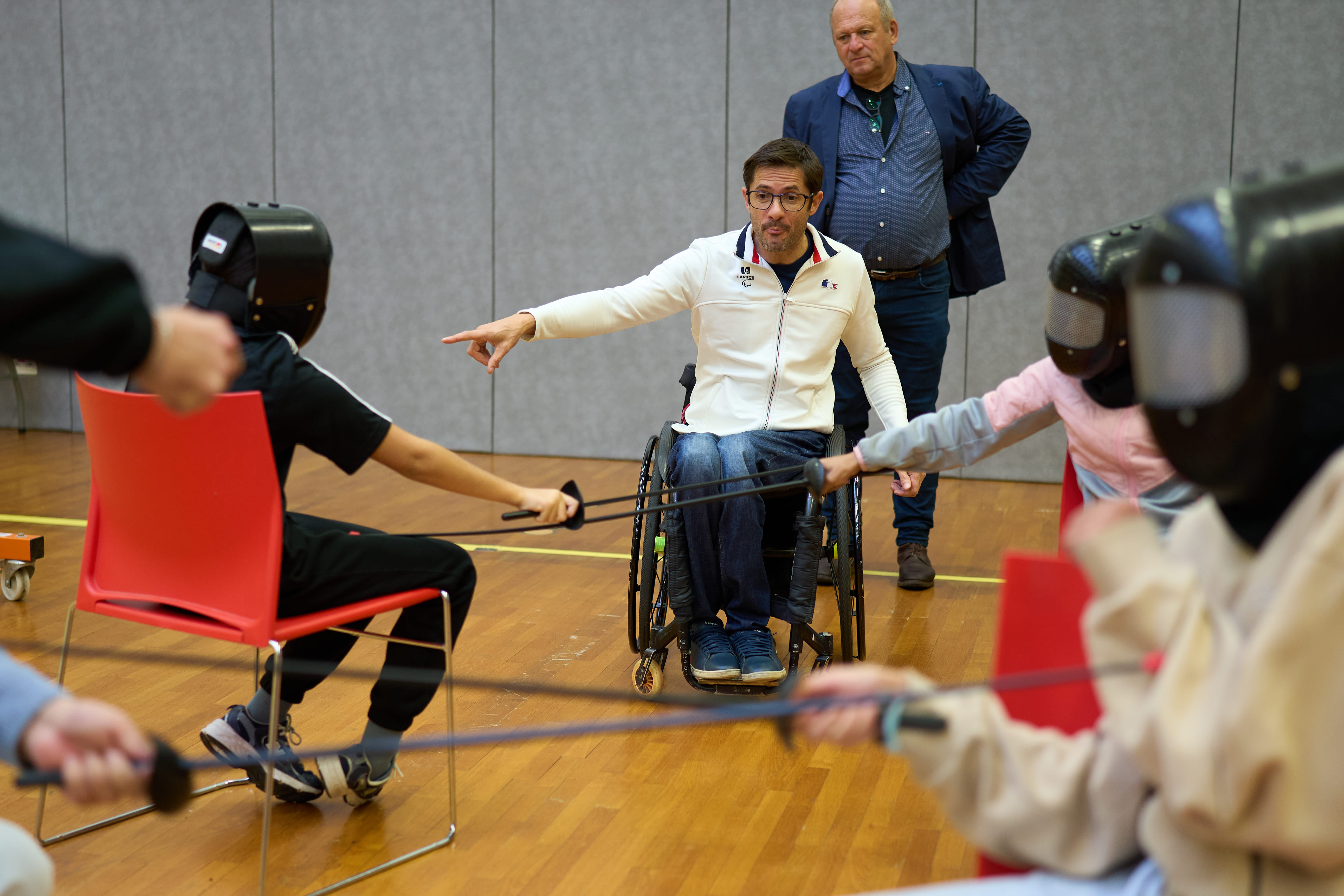 escrime fauteuil avec Cyril Moré